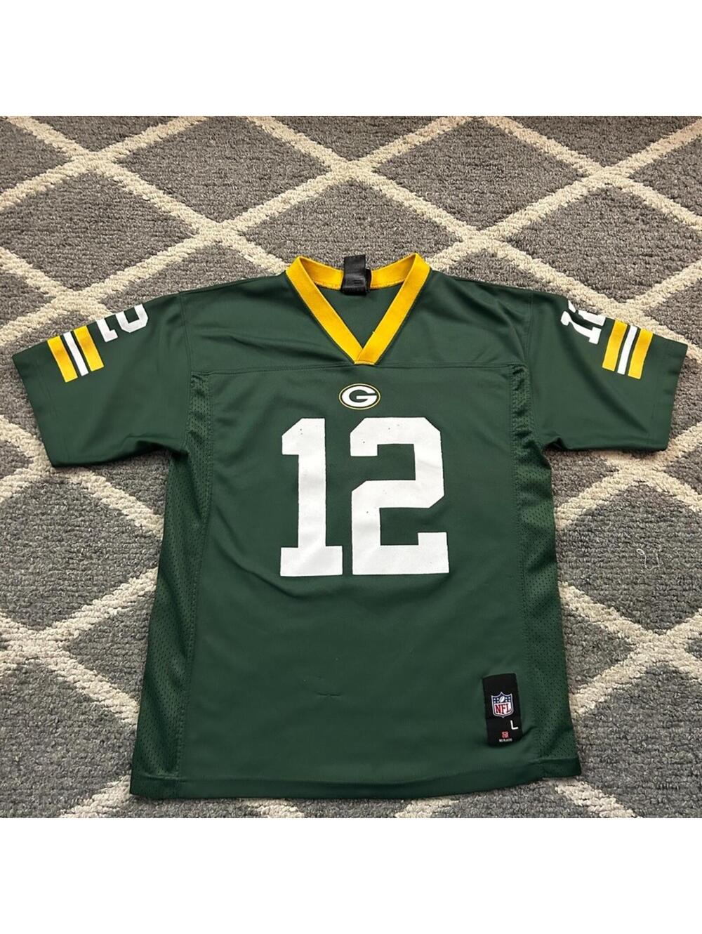 NFL Green Jersey with Logo Patch